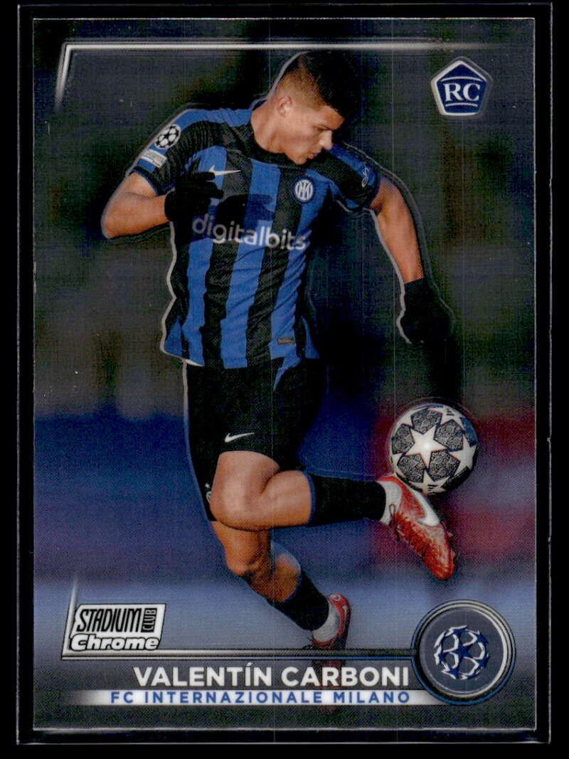 Topps Panini Card Tarjeta Cromo Barajita Valentin Carboni Topps 2022-2023 Cromo Rookie Card RC