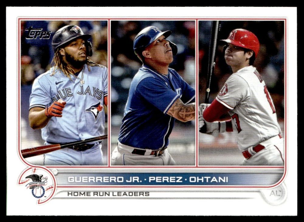Topps Panini Card Tarjeta Cromo Barajita Vladimir Guerrero Jr./ Salvador Perez / Shohe Ohtanii Topps Series 2022