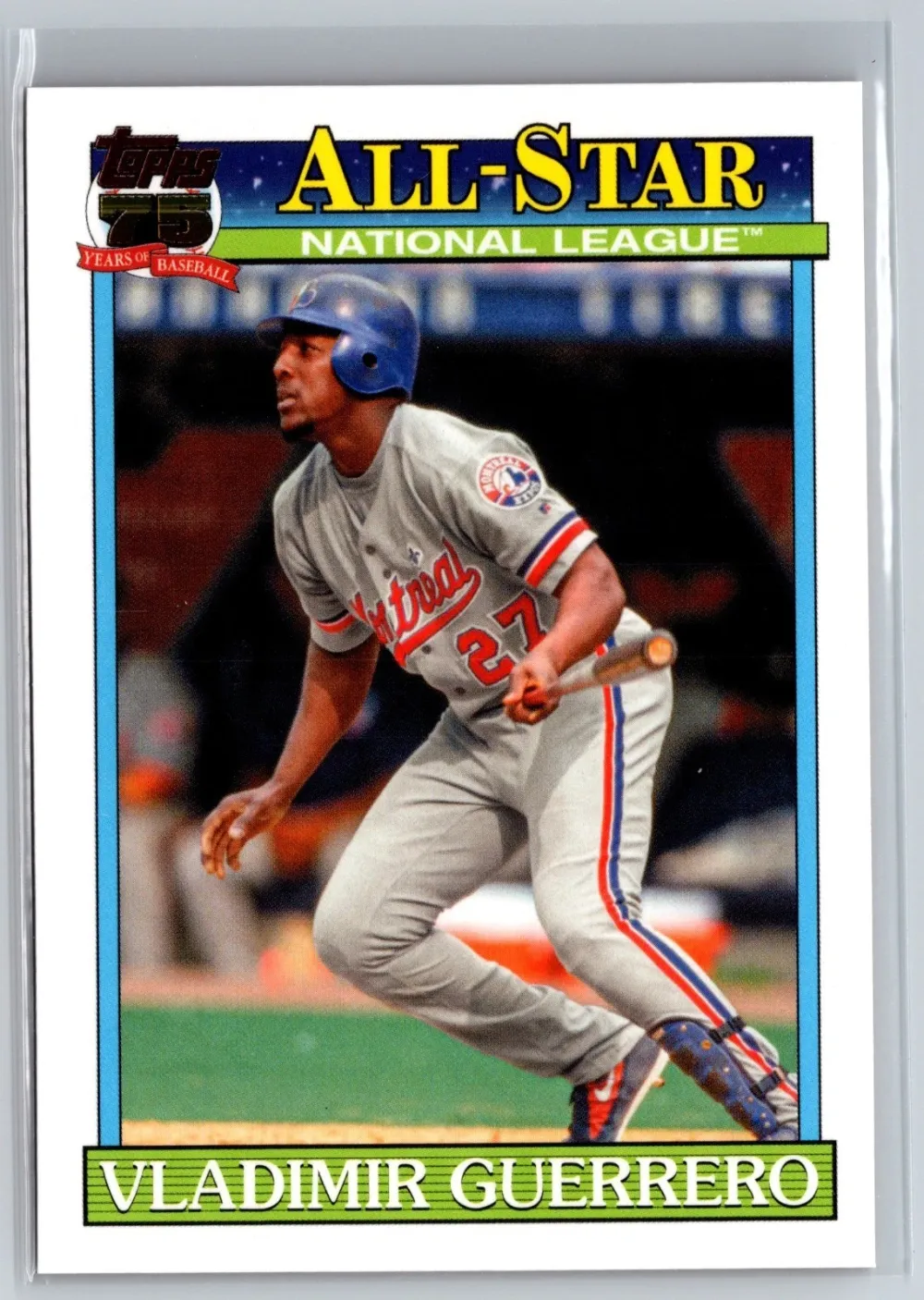 Topps Panini Card Tarjeta Cromo Barajita Vladimir Guerrero Topps 1991 Series All-stars
