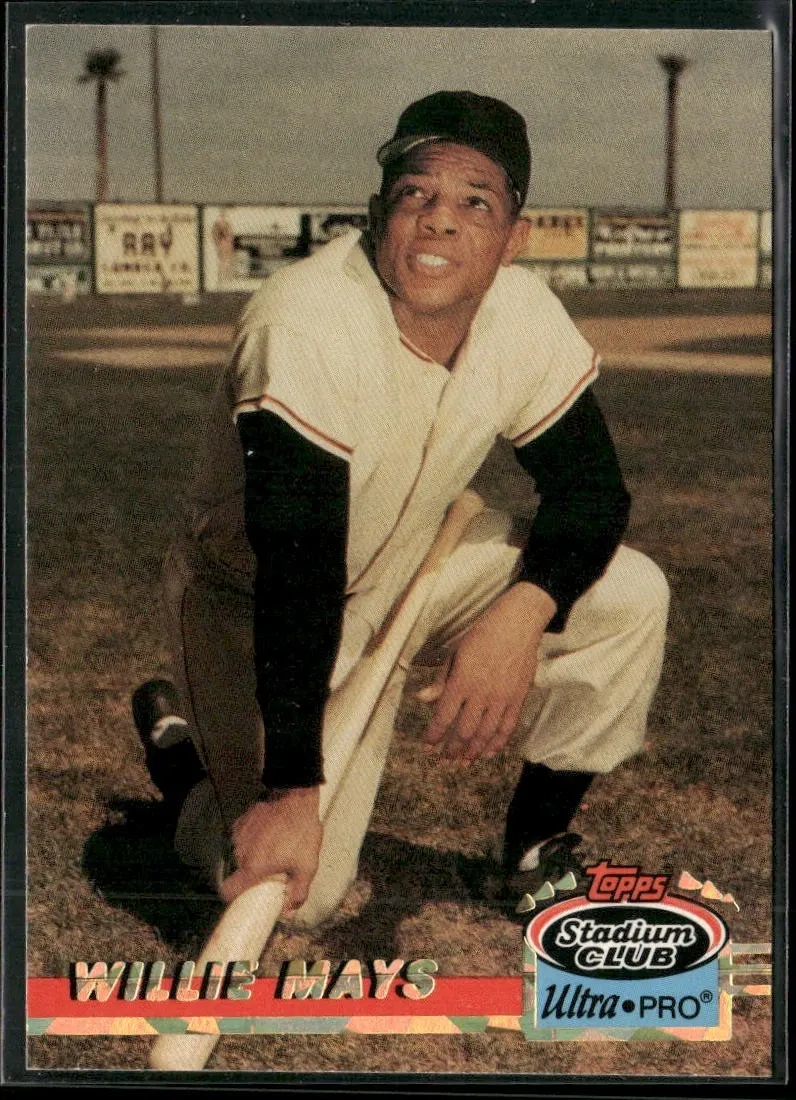 Topps Panini Card Tarjeta Cromo Barajita Willie Mays Topps 1993 Stadium Club Ultra- Stadium Club