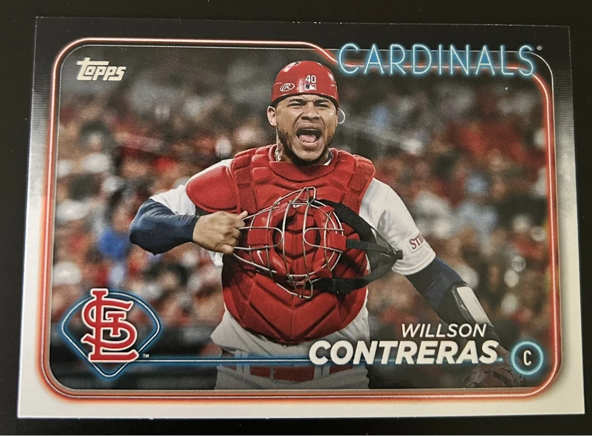 Topps Panini Card Tarjeta Cromo Barajita Wilson Contreras Topps Series 1 2024