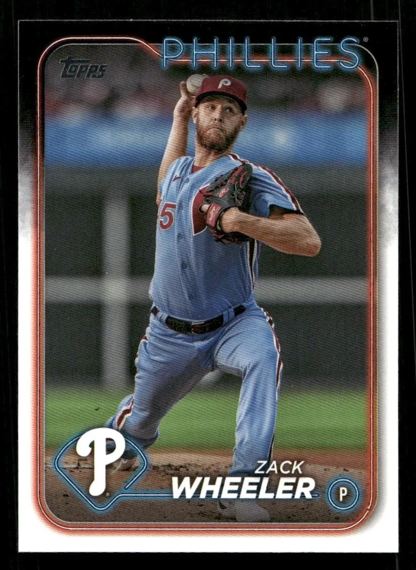 Topps Panini Card Tarjeta Cromo Barajita Zack Wheeler Topps 2024